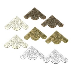 4/12/20pcs Metal Corner Decorative Protectors Table Corners Cover 4 Color