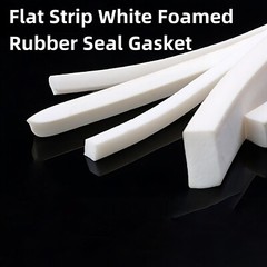 Silicone Sponge Square Flat Strip White Foamed Rubber Seal Gasket 4x4mm~30x30mm