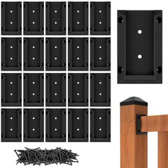 Eapele 20pcs Deck Railing Brackets Connectors for 2×4 Railing Wood Post with 120