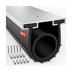Jin&Bao Garage Door Bottom Seal with Pre-drilled Aluminum Track Retainer Base