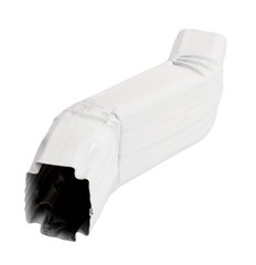 Gutter Downspout Offset White gloss Aluminum Gutter Downspout Elbow Extensions