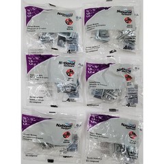 National Hardware Corner Reinforcing Braces 3/4″ x 1/2″ N236-039 Steel Lot of 6