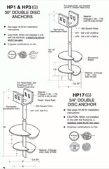 Mobile Home Parts Anchors Tie Downs. One 8 Pack of Augers 30″