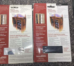 Lot 2 pkgs Quake-hold Furniture Safety Strap, Black & White