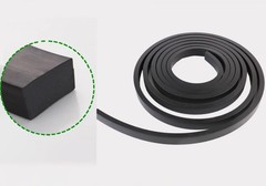 NBR Nitrile Rubber Solid Sealing Strip Square Oil Resistant Buffer Width 4-70mm