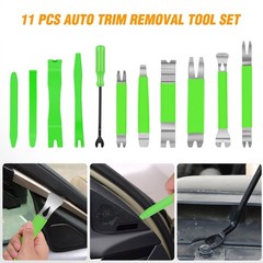 GOOACC 11 PCS Trim Removal Tool Kit, Metal Pry Tool Auto Fastener Remover Pry…