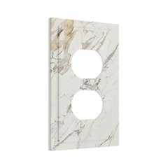 Outlet Covers Gray White Abstraction Marble Modern 1 Gang Duplex Light Switch…