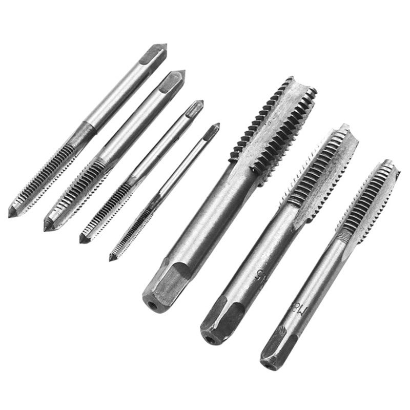 7pcs Male Thread Tap Set Metal Meters Drill Bit M3 M4 M5 M6 M8 M10 M12 Metric