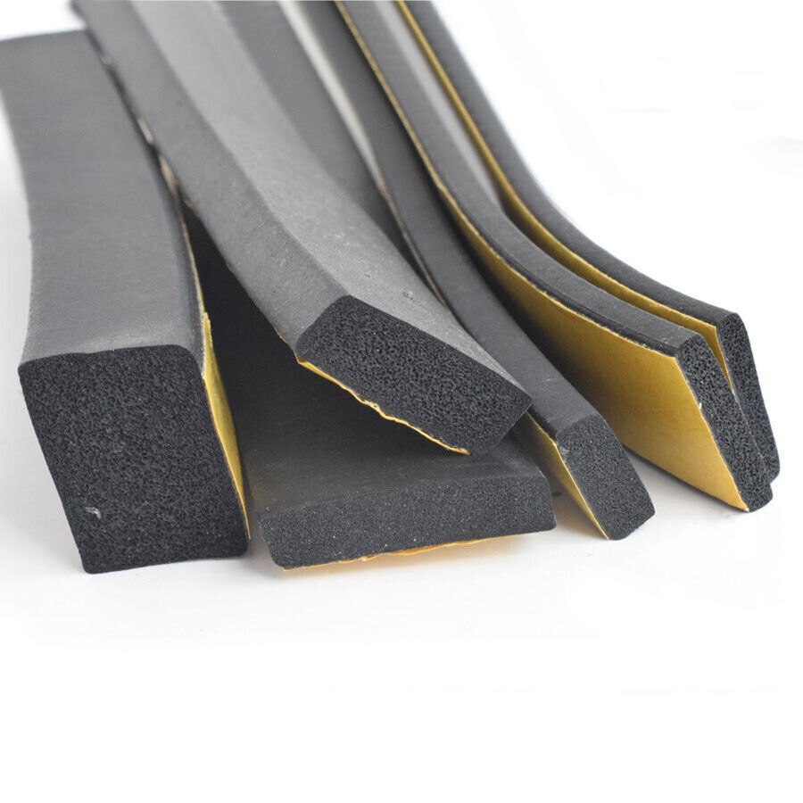 Rubber Self Adhesive Sponge Seal Strip Hobby 2~10mm Thickness x 8~50mm Width