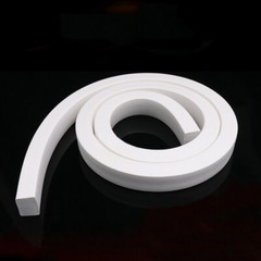White Sponge Cord Foam Rubber Strip 3*20-25*25mm Square Solid Foamed Seal Strip