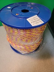 Yellow & Red Poly Polypropylene Rope 3 Strand Twisted Barrier Safety Floats 600′