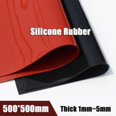 500*500 Silicone Rubber Sheet Board Red/Black High Temp Resistance Thick 1mm~5mm