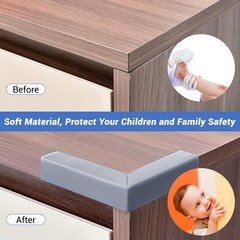 Wall Corner Protector, Peel and Stick Wall Corner Trim, Flexible Rubber Moldi…