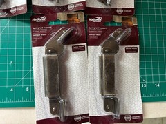 New 5-pack lot National Hardware N208-686 Antique Brass Center Lid Support
