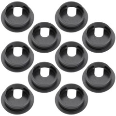 10PCS 35MM Desk Cord Grommets Plastic Cable Hole Cover Locking Brackets