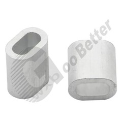 M0.5~M26 Aluminum Cable Crimp Sleeves Clip Ferrule For Steel Wire Rope Cables