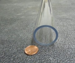Kmac Polycarbonate Lexan Tube/ Tubing 1.375″ x 1.125″ (1 3/8″ x 1 1/8″)