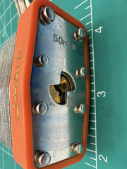 UHAUL MOVERS PADLOCK 50MM 1 KEY AS SHOWN