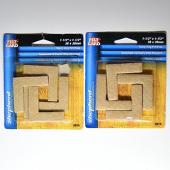 2pk One Partial Shepherd Hardware Felt Gard Pads Feet Heavy Duty 1-1/2 in 9816