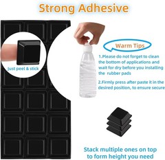 Self Adhesive Rubber Feet Furnigear Large Tall 18 Pcs
