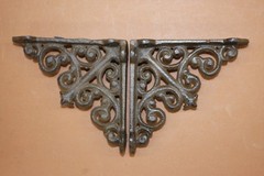 BRACKETS, Small Elegant Ornate Corbels, Wall Braces, Storage Shelf B-27