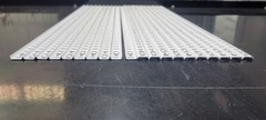 10 PACK – KV #255WH-24″ PILASTER STRIP STEEL, WHITE EPOXY FINISH, 24″ L