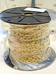 Campbell #19 Hobby Oval Link Chain 0711917 Brass Plated 3lb WLL 1.75 lbs