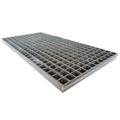 1 PCS Floor Grating Fiberglass FRP Grating Sewer Grid Fence Gray 3.3ft*1.6ft