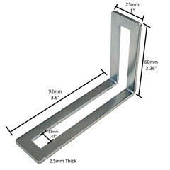 10 Pcs Adjustable L bracket Steel Corner Brace 90 Degrees