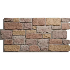 Everstone Cobblestone 23.75 In. X 48 In. Urethane Composite Faux Stone Panel Sid
