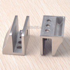 8PCS Stainless Steel Heavy Glass Clamps Furniture Shelf Partition Holder Bracket