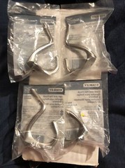 Lot Of 4 National Hardware N830162 Coat & Hat Hooks 2-7/8″ Satin Nickel Finish