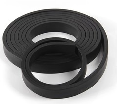 NBR Nitrile Rubber Solid Sealing Strip Square Oil Resistant Buffer Width 4-70mm
