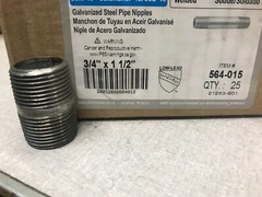 SOUTHLAND® 564-015 Mueller® 564 Pipe Nipple, 3/4 Inch, NPT, 1-1/2 Inch L (17 ct)