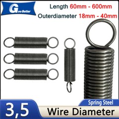 Tension Spring 3.5mm Wire Dia Springsteel Expansion Extension Extending Springs