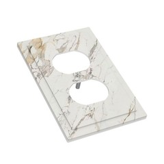 Outlet Covers Gray White Abstraction Marble Modern 1 Gang Duplex Light Switch…