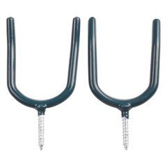 4PCS Screw In U shaped Hook Heavy Duty Wall Mounted Hanging Hook for Garden