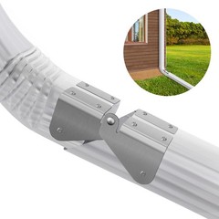 2 Pcs Gutter Extension Hinge, Downspout Extension Flip-Up Hinge, Easy DIY Ins…