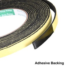 EVA Foam Seal Tape 10mm Wide 2mm Thick 16.4 Feet Long Adhesive Weather Strip