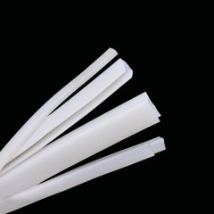 Silicone Rubber U-shape Strip White High Temp Door Window Edging Trim Seal Strip