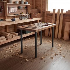 Vevor Adjustable Table Legs 24-40 In Square Steel Furniture Legs 1200 Lbs Max
