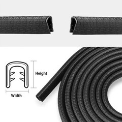 U Shape Car Door Boot Edge Protector Strip Trim Guard Seal Rubber，Selectable