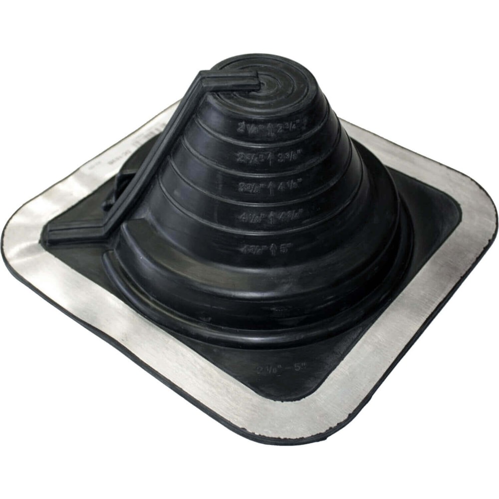#3 (1/4″ to 5″) DEKTITE SQUARE BASE COMBO PIPE FLASHING BOOT