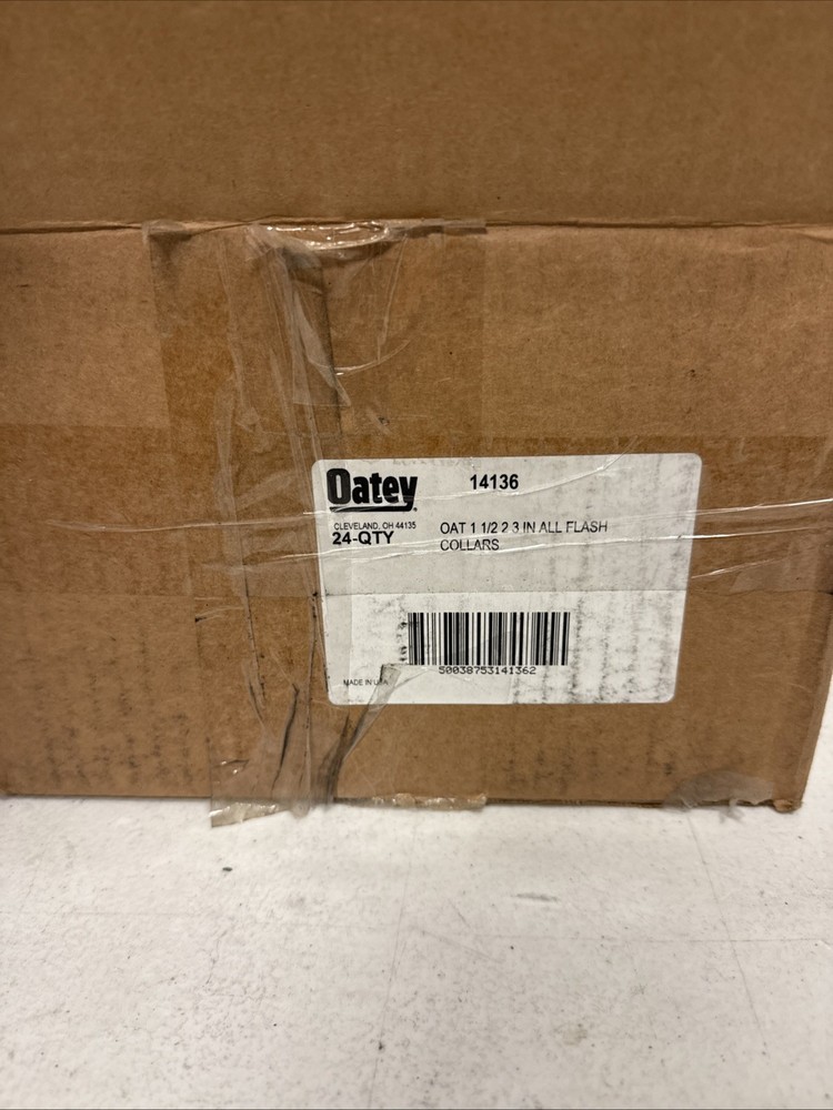 Oatey 14136 Rain Collar 1.5″-3″ No-Calk Roof Flashing, Black Lot Of 24