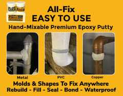 All Fix Premium Epoxy Putty – Wood Rot Deck Window Door Termite Damage Repair