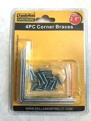 Brand New 2.5″ Corner Braces 4pc Pack With Screws NGL