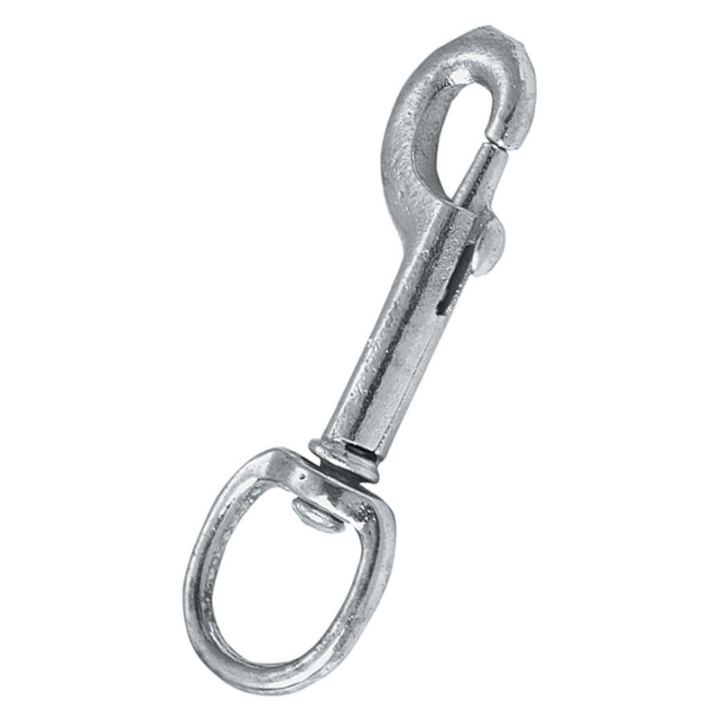 2PK Campbell Chain Heavy Duty Spring Loaded Eye Bolt Snap Round Eye Swivel Hook