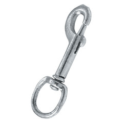 2PK Campbell Chain Heavy Duty Spring Loaded Eye Bolt Snap Round Eye Swivel Hook