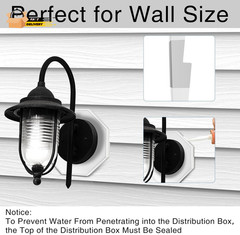 Vinyl Siding Mounting Blocks Kit,Siding Mounting Block with Built-In Electrical