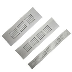 50mm Aluminium Rectangular Cabinet Wardrobe Air Vent Grille Ventilation-Cover